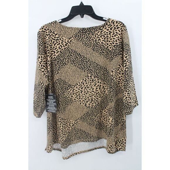 JESSICA LONDON CHEETAH PRINT Blouse Plus SIZE 22/24 - Picture 7 of 9
